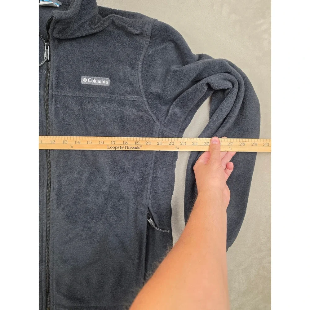Columbia Fleece Jacket Mens L Gray Steens Mountain Full Zip Outdoor WM3220